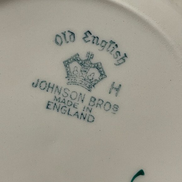 Vintage Johnson Brothers California Fruit Set Six 6" Square Plates Beige England - Picture 5 of 6